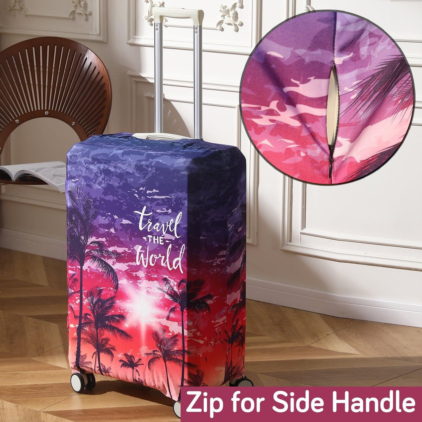 Red-Purplle trolly bag cover - HOKIPO | Har Ghar ka Humsafar