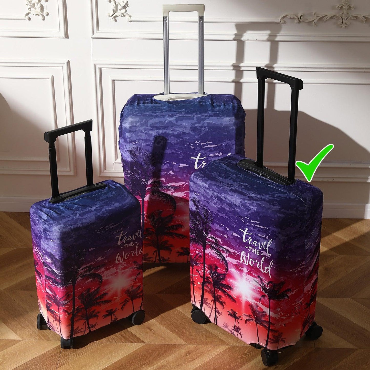 Red-Purplle trolly bag cover - HOKIPO | Har Ghar ka Humsafar
