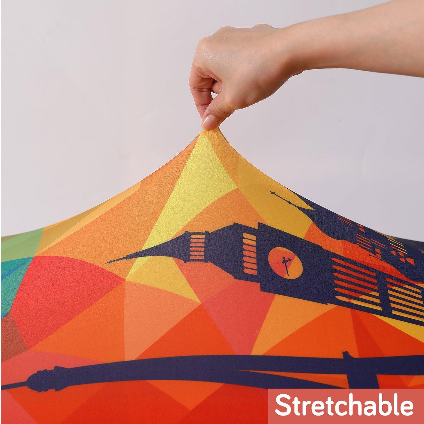 Durable 180 GSM Suitcase Covers S/M/L - Size for Trolley Suitcase, Multicolor Across Globe - HOKIPO | Har Ghar ka Humsafar