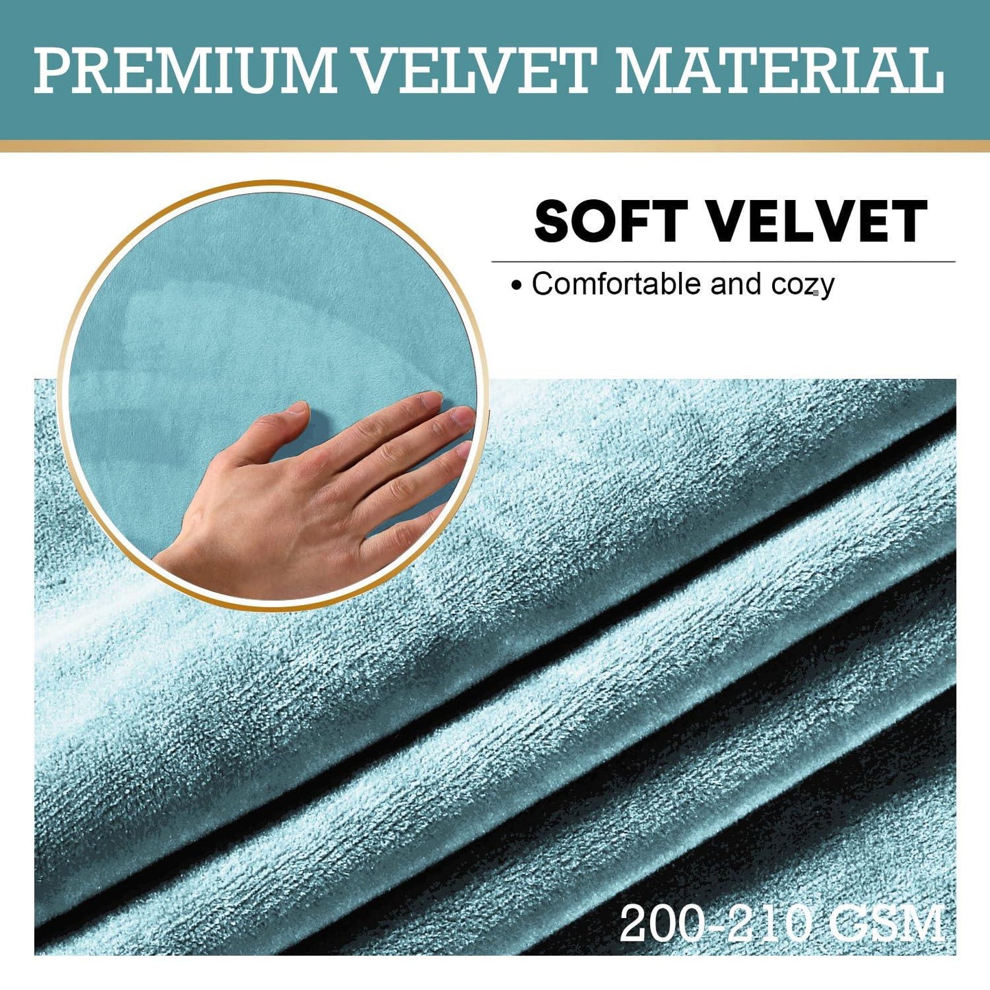 Elastic Fitted Dining Bench Slipcover, Sky Blue - HOKIPO | Har Ghar ka Humsafar