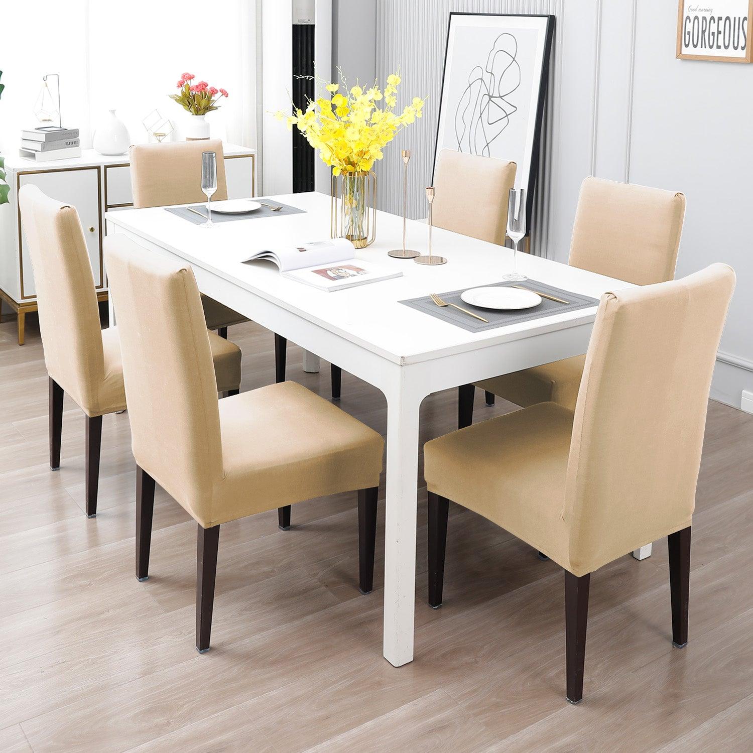 Beige Print stylish chair cover