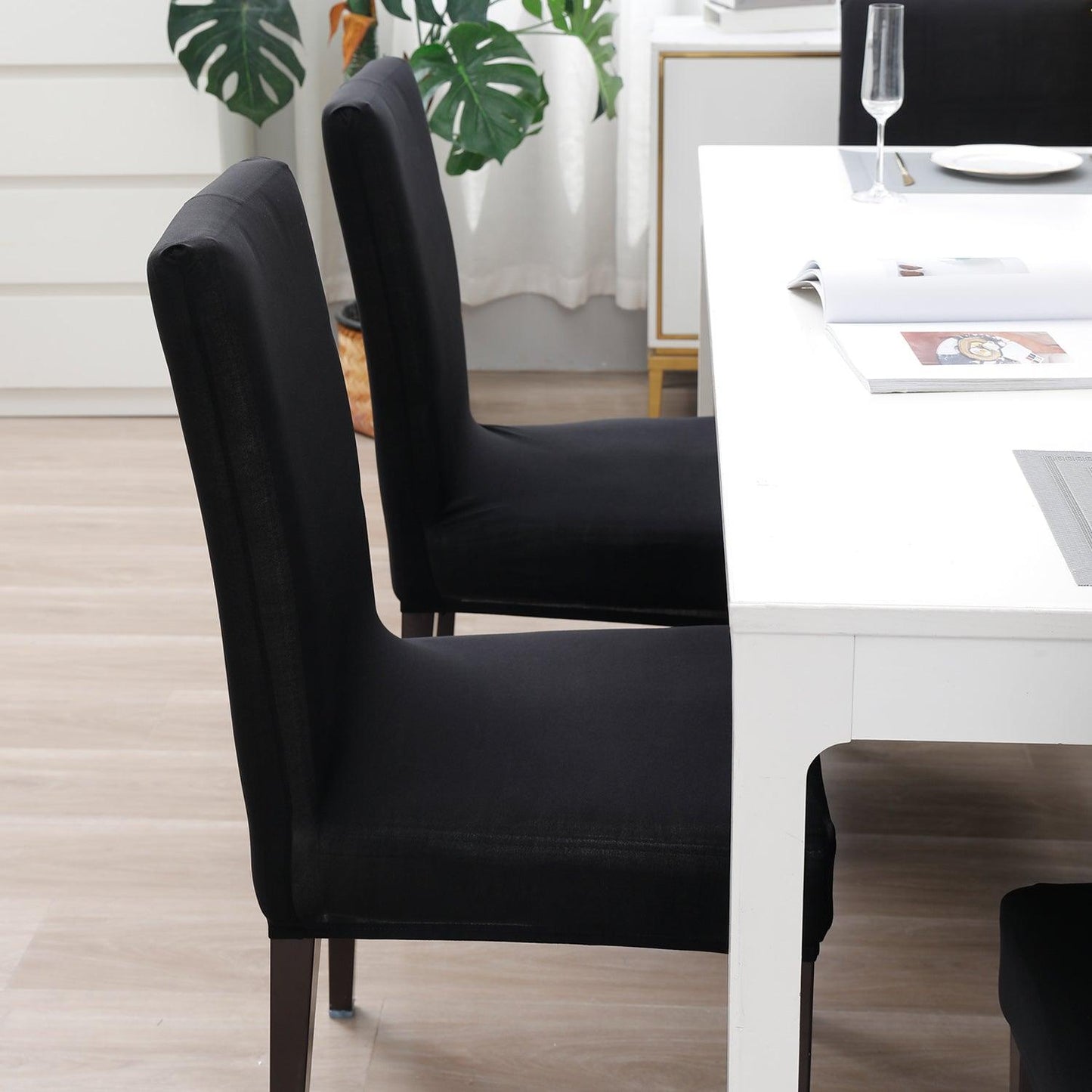 Black Print stylish chair cover