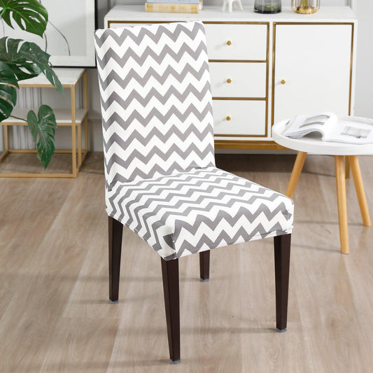 Chevron Grey chair covers Set | Hokipo