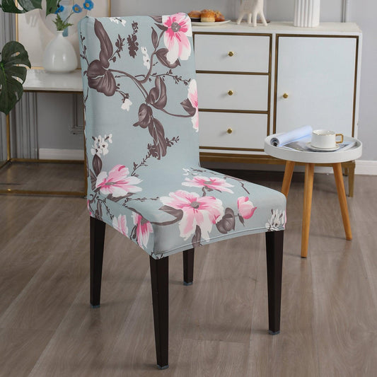 Cloud Grey print chair covers Set | Hokipo