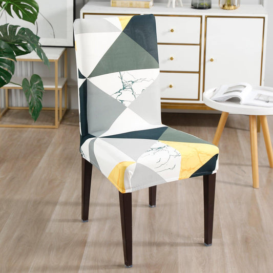 Geometric Multicolor chair covers Set
