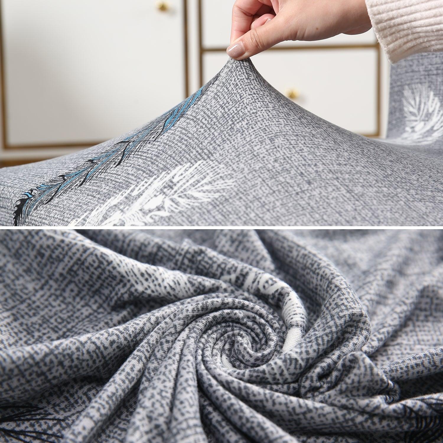 Features of Grey Feather Colour elastic chair cover sets