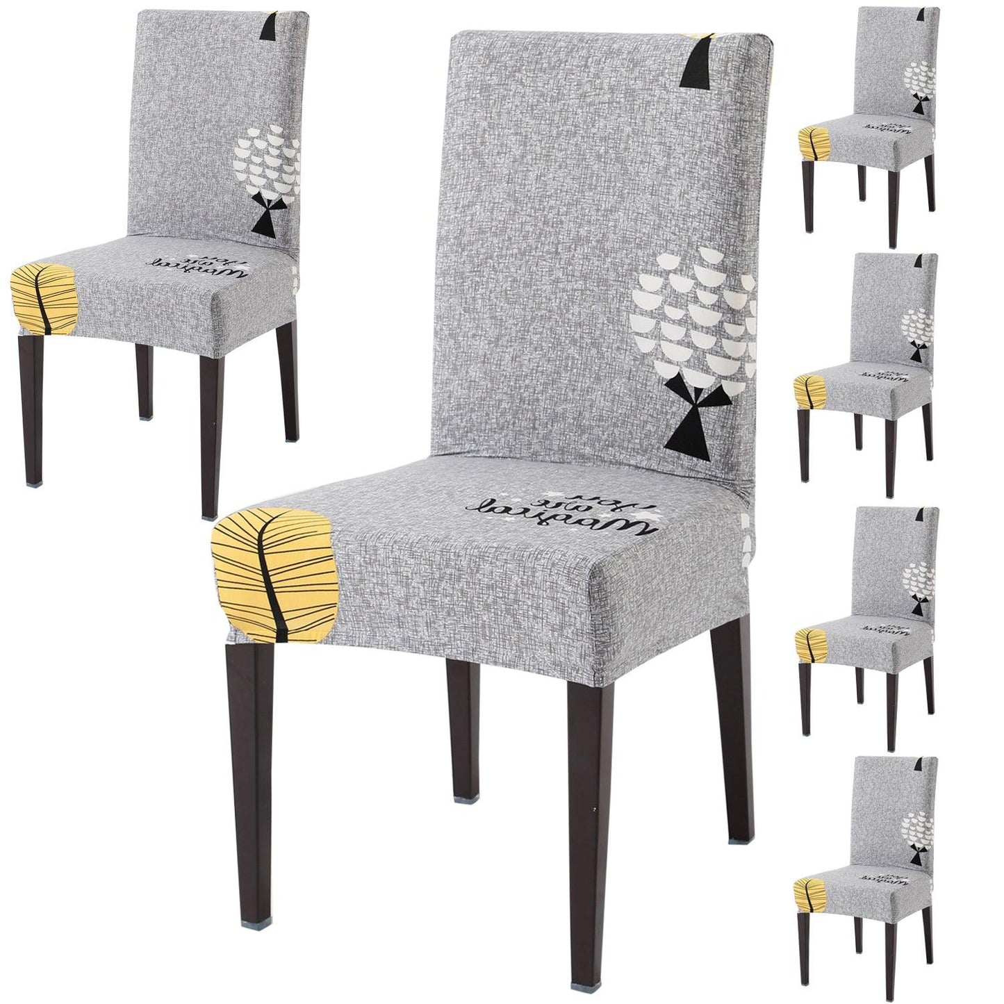 Grey Trees dining chair covers set of 6
