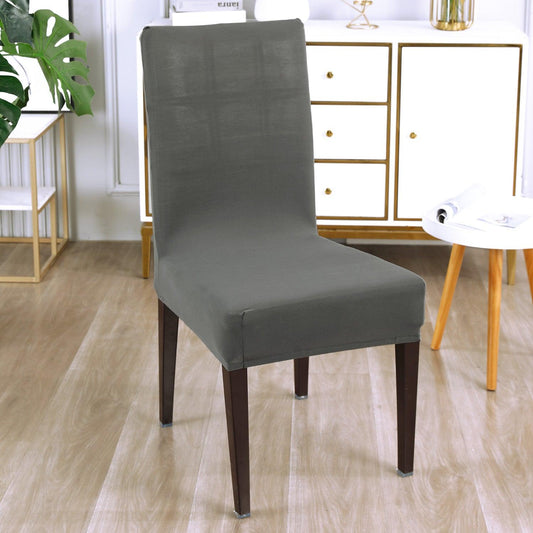 Light Grey Print chair covers Set