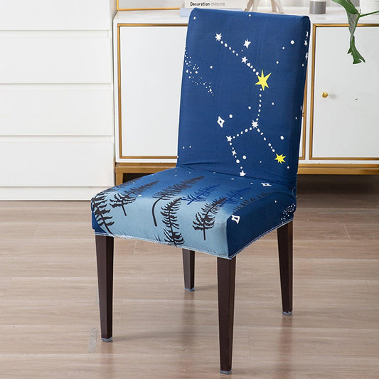 Midnight Blue Star chair covers Set