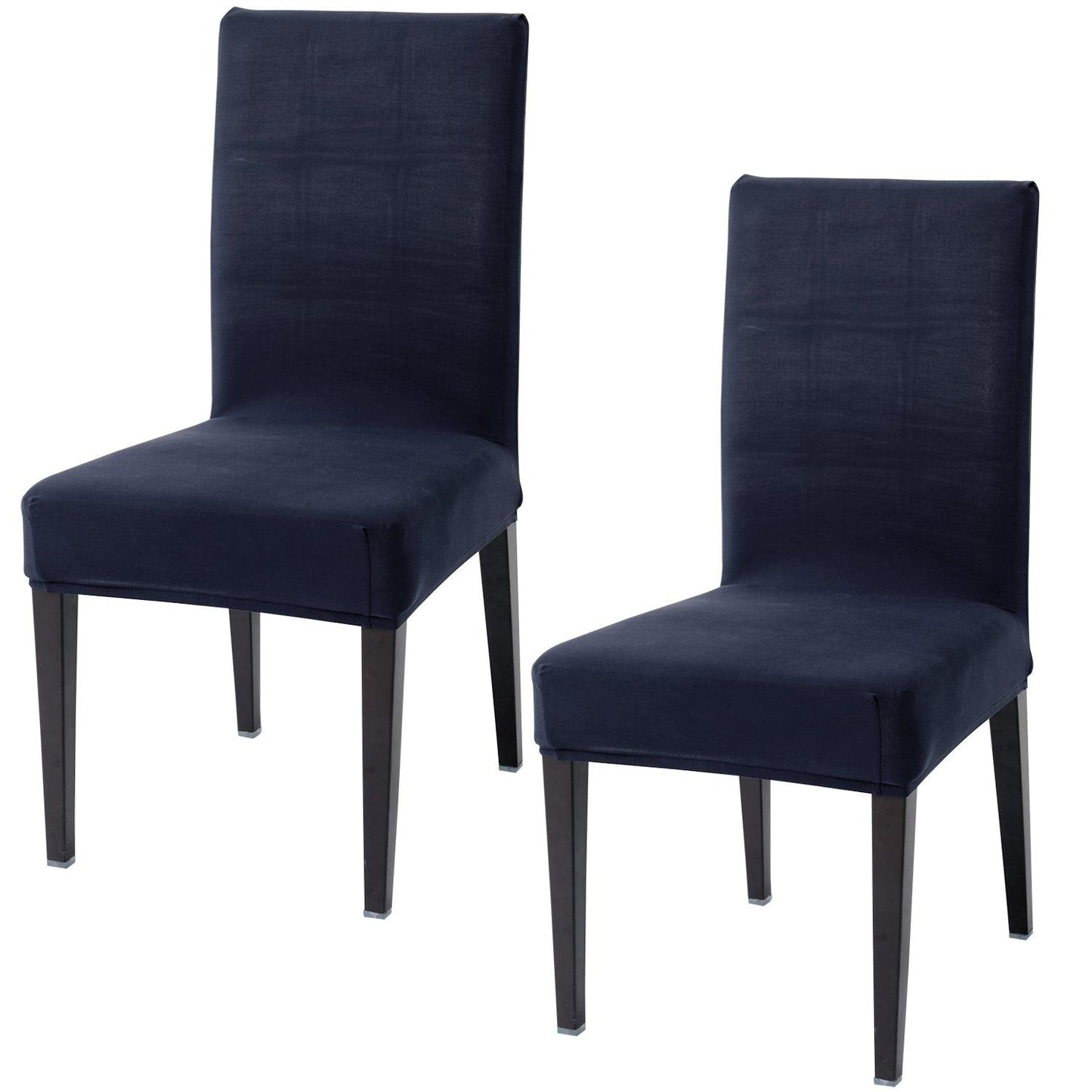 Space Blue Print elastic chair covers set of 2