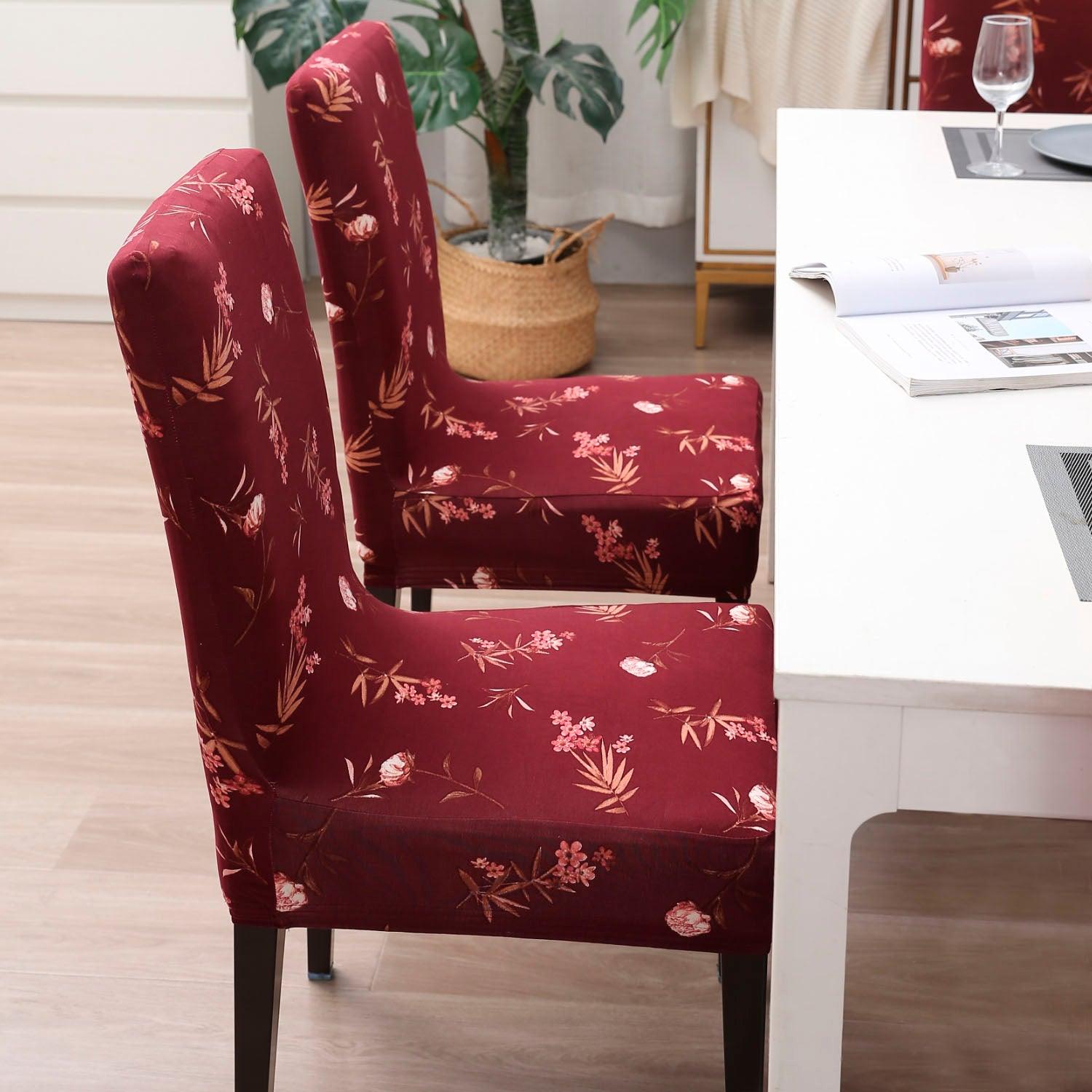 Wine Leaf stylish chair cover