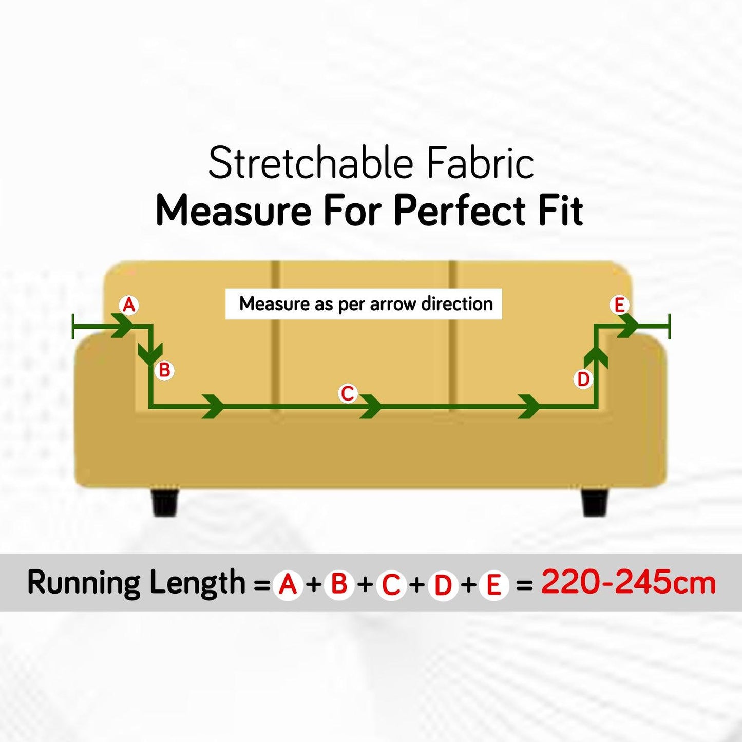 How to measure the size of sofa for elastic sofa cover Guide