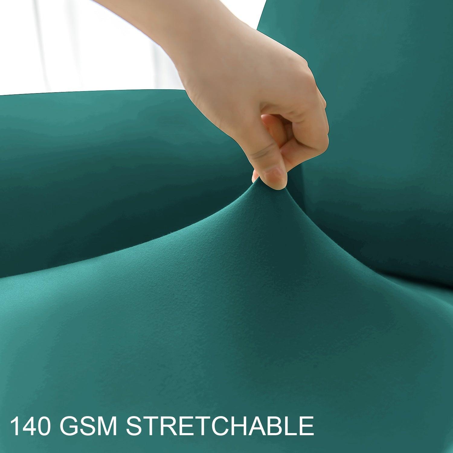 Modern Teal Colour  stretchable recliner sofa covers