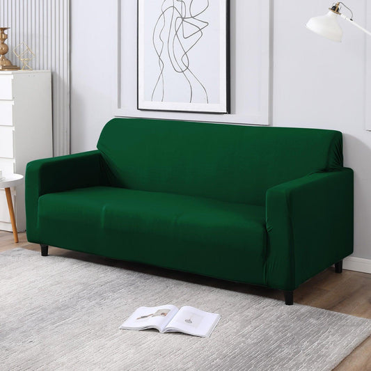 Bottle Green Colour elastic 3 seater sofa covers