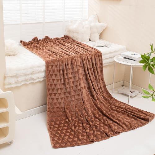 Brown Colour Warm AC Blanket Double Bed | HOKIPO