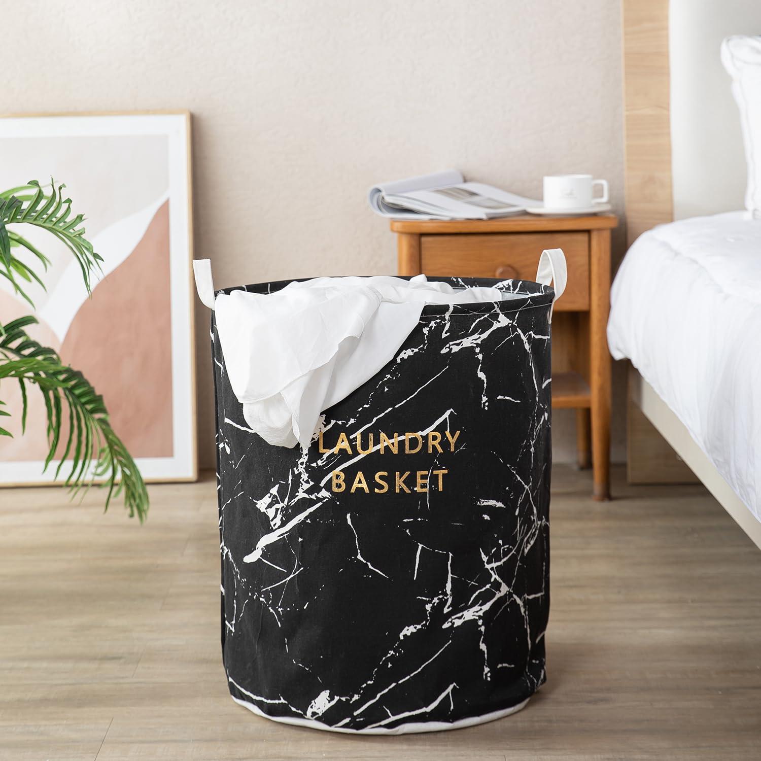 HOKIPO Foldable Cloth Laundry Bag Hamper - Large 61 Ltr, Black - HOKIPO | Har Ghar ka Humsafar