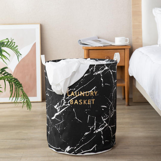 HOKIPO Foldable Cloth Laundry Bag Hamper - Large 61 Ltr, Black - HOKIPO | Har Ghar ka Humsafar