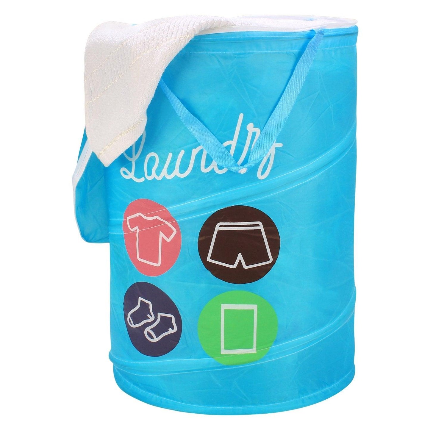 HOKIPO Foldable Cloth Pop Up Laundry Bag Hamper, 48 - Ltr - HOKIPO | Har Ghar ka Humsafar