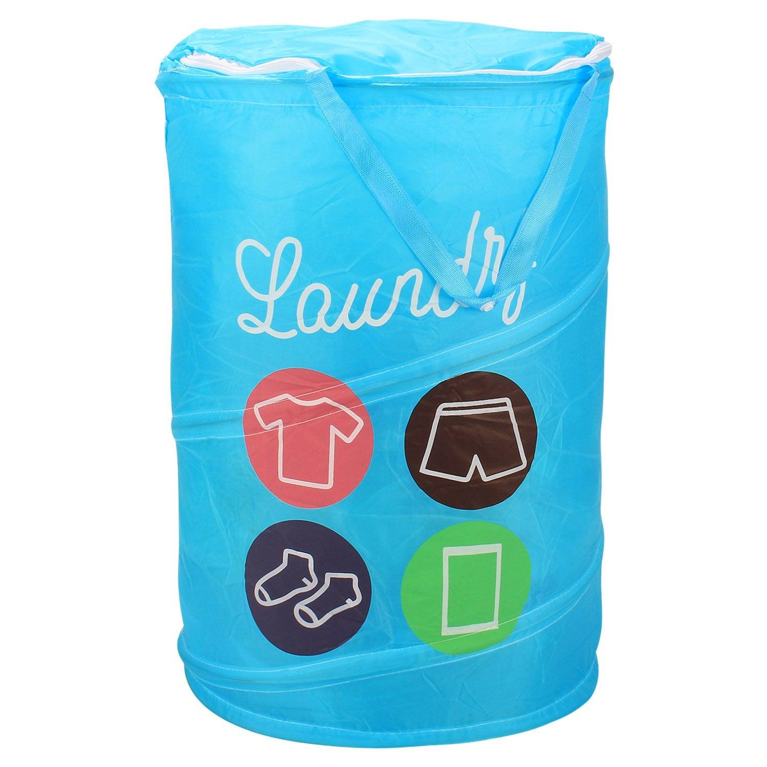 HOKIPO Foldable Cloth Pop Up Laundry Bag Hamper, 48 - Ltr - HOKIPO | Har Ghar ka Humsafar