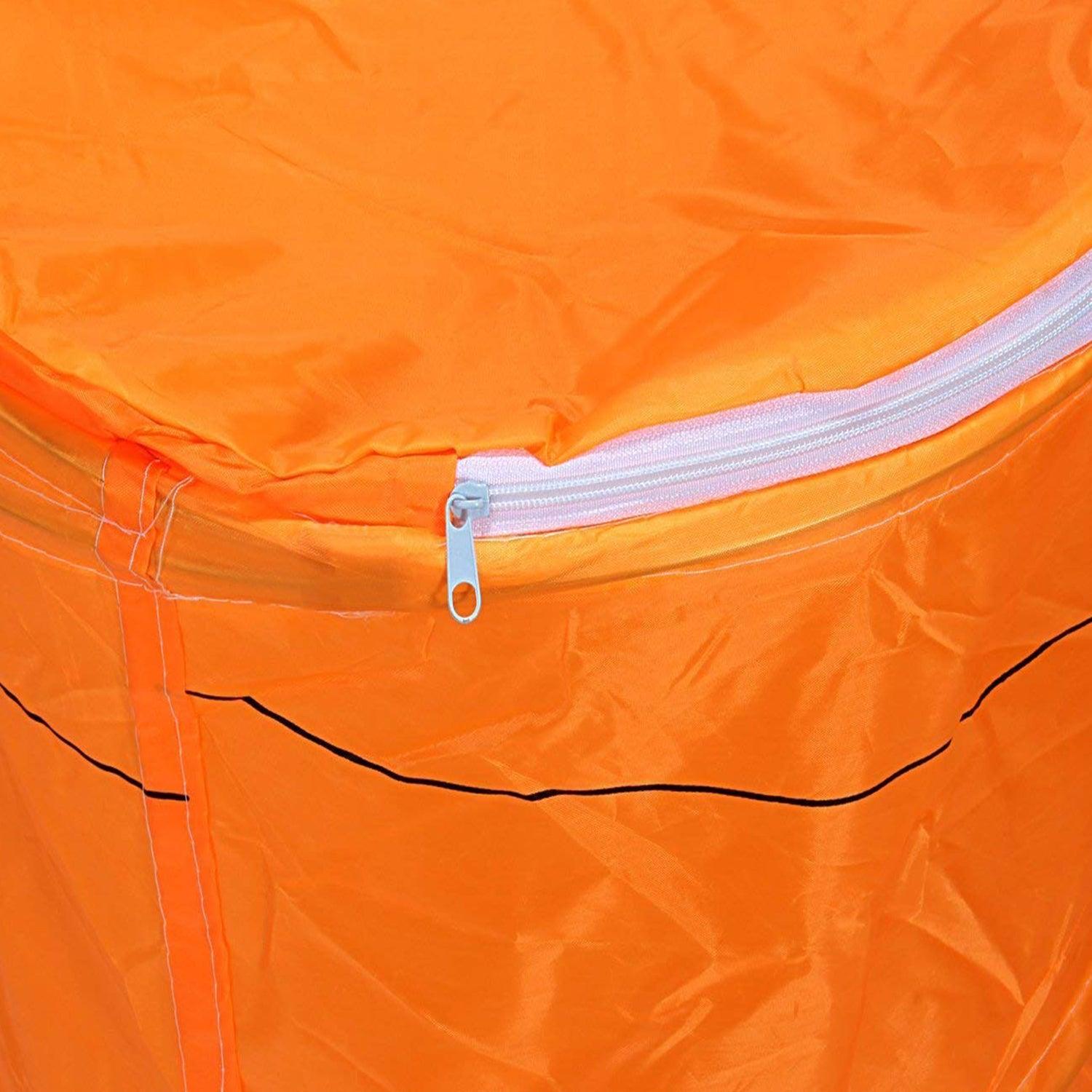 HOKIPO Foldable Cloth Pop Up Laundry Bag Hamper, 50 - Ltr - Orange - HOKIPO | Har Ghar ka Humsafar
