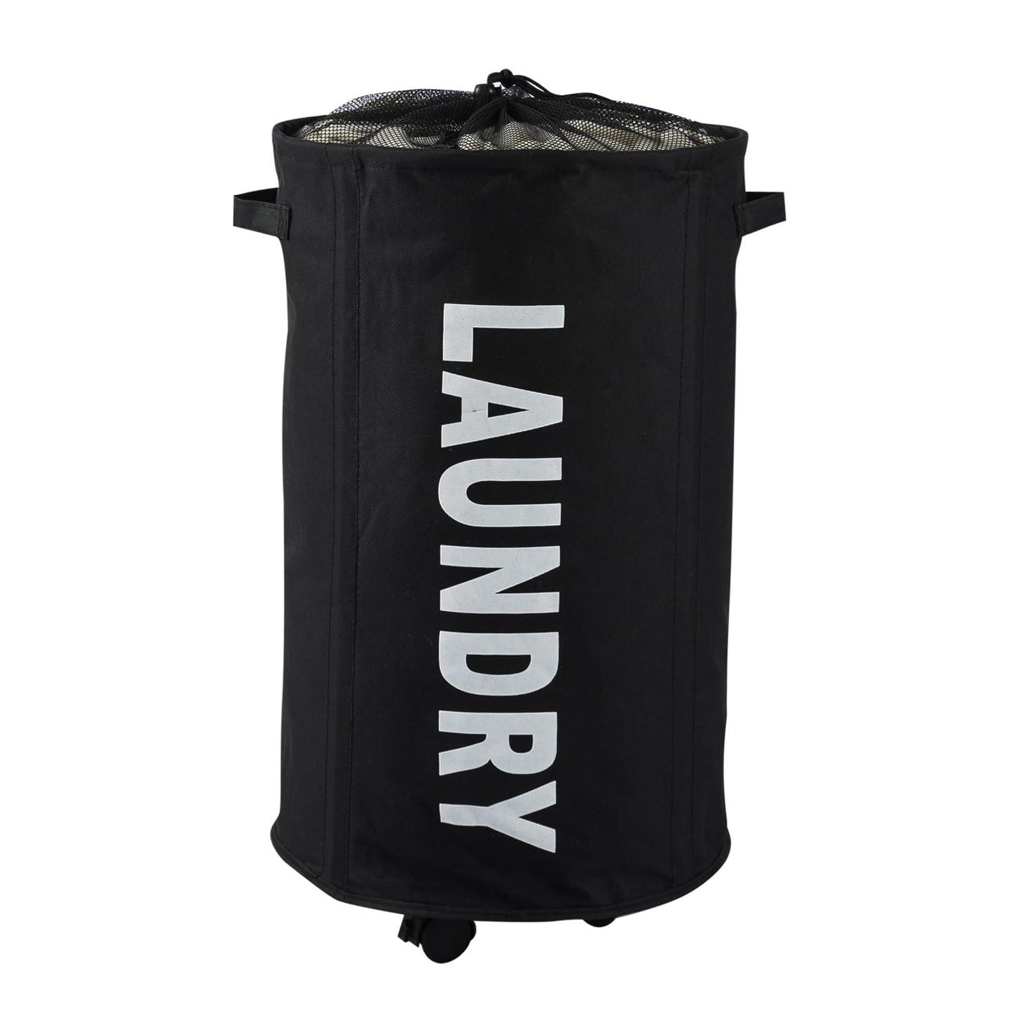 HOKIPO Foldable Laundry Hamper with Wheels, Black - HOKIPO | Har Ghar ka Humsafar