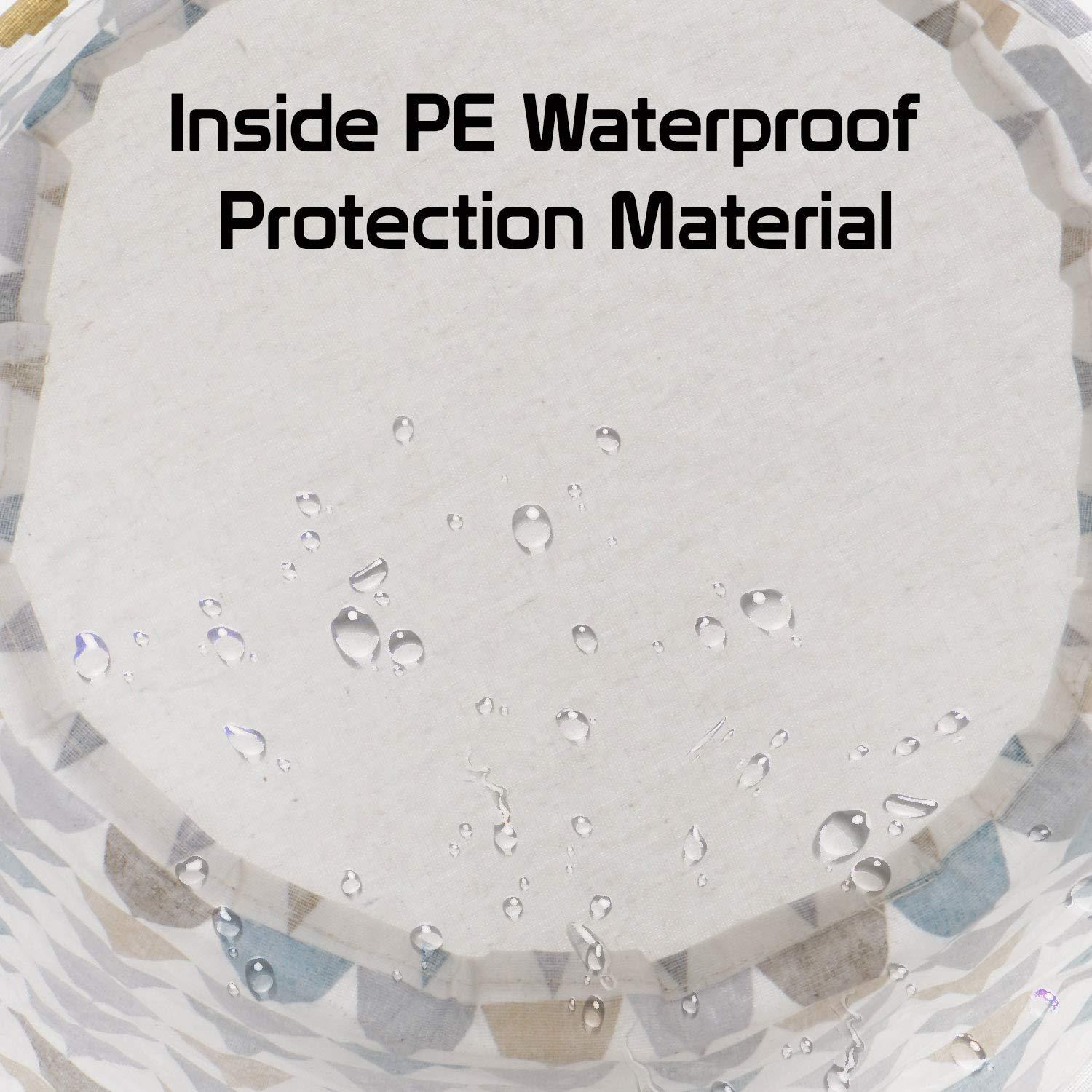 HOKIPO Folding Laundry Cotton Basket for Clothes - Large 43 LTR, Multicolor - HOKIPO | Har Ghar ka Humsafar