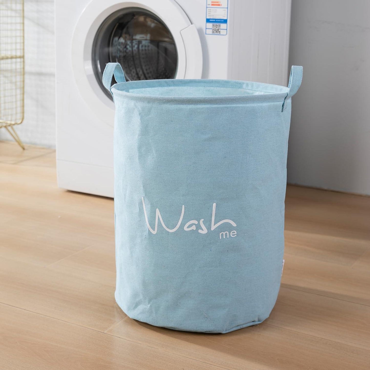 HOKIPO Folding Laundry Storage Basket - Large 46 Ltr, Blue - HOKIPO | Har Ghar ka Humsafar