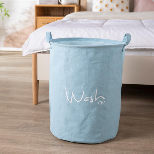 HOKIPO Folding Laundry Storage Basket - Large 46 Ltr, Blue - HOKIPO | Har Ghar ka Humsafar