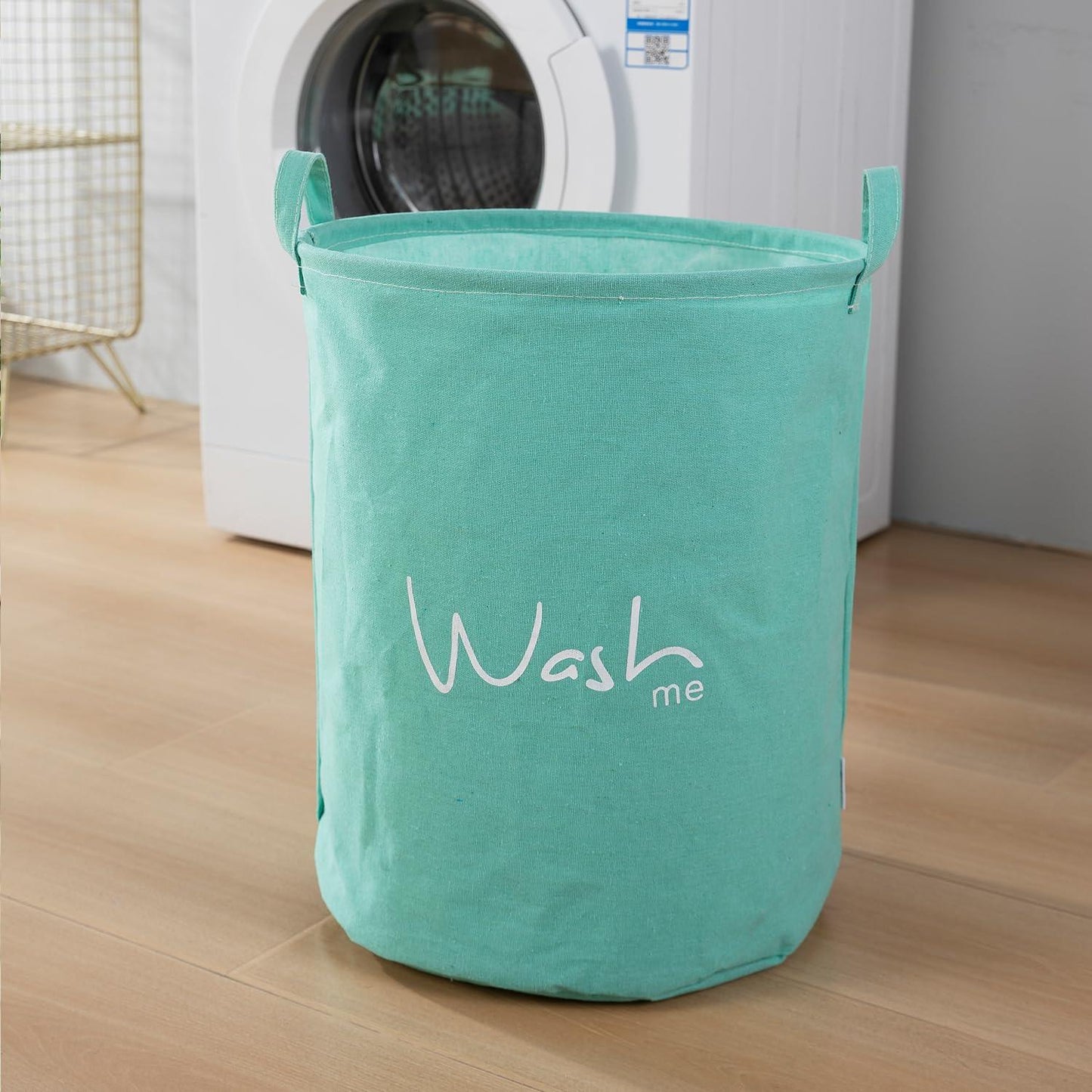 HOKIPO Folding Laundry Storage Basket - Large 46 Ltr, Green - HOKIPO | Har Ghar ka Humsafar