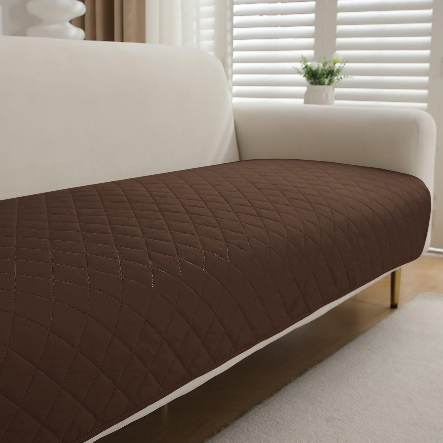 HOKIPO Waterproof Anti - Slip Quick Dry Sofa Seat Mat for 1/2/3 Seater, Brown - HOKIPO | Har Ghar ka Humsafar