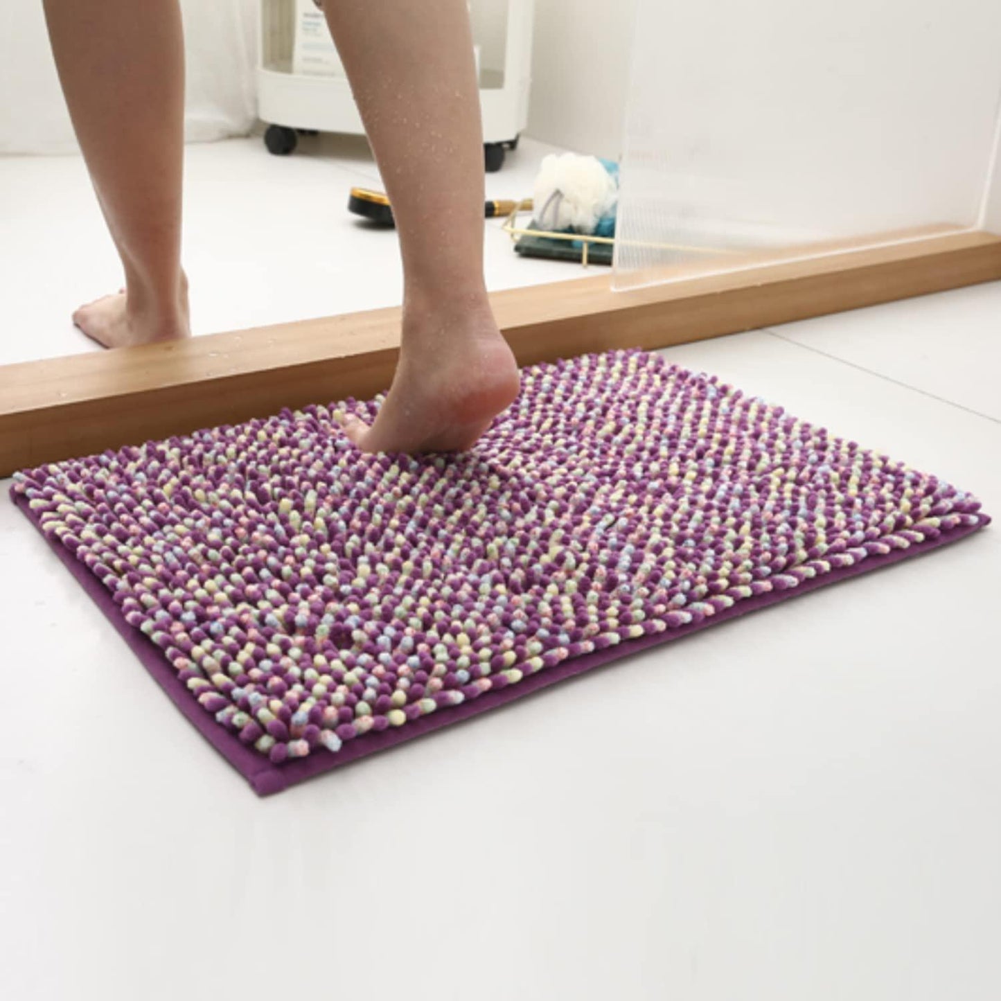 Machine Washable Soft Bath Mat - HOKIPO | Har Ghar ka Humsafar