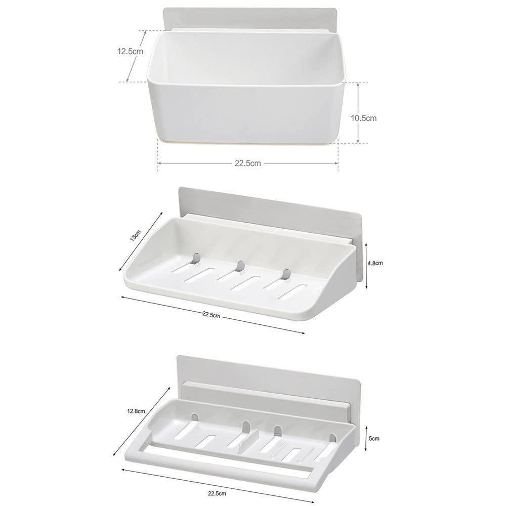 3 Layer Wall Mounted bathroom stand | Best for Bathroom & Kitchen | HOKIPO