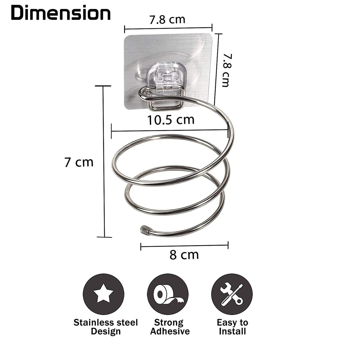 Buy wall mounted hair blow dryer stand | HOKIPO
