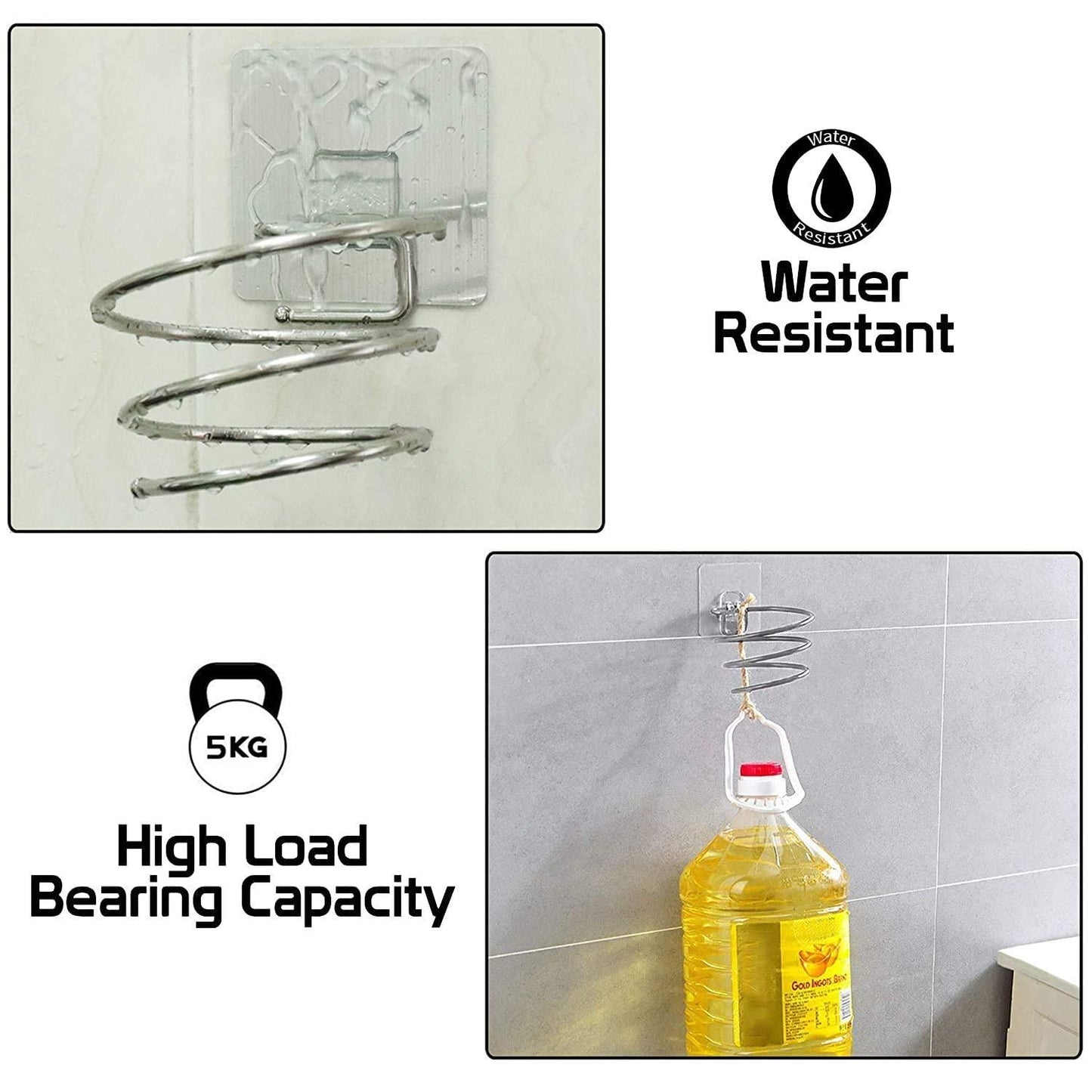 Stainless Steel wall mounted hair dryer holder | HOKIPO