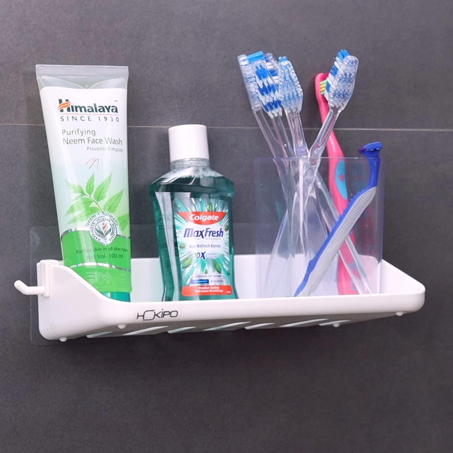 Buy white plastic stand for bathroom | HOKIPO