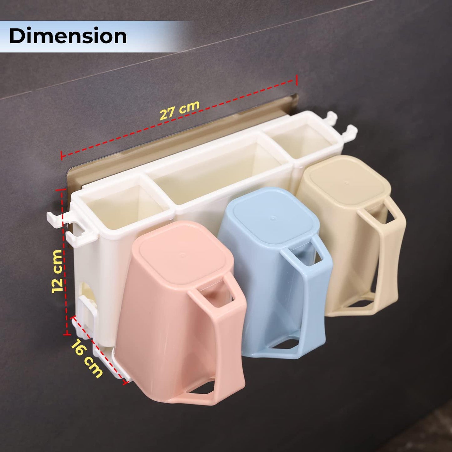 Buy COvered Brush Stand for Bathroom | HOKIPO