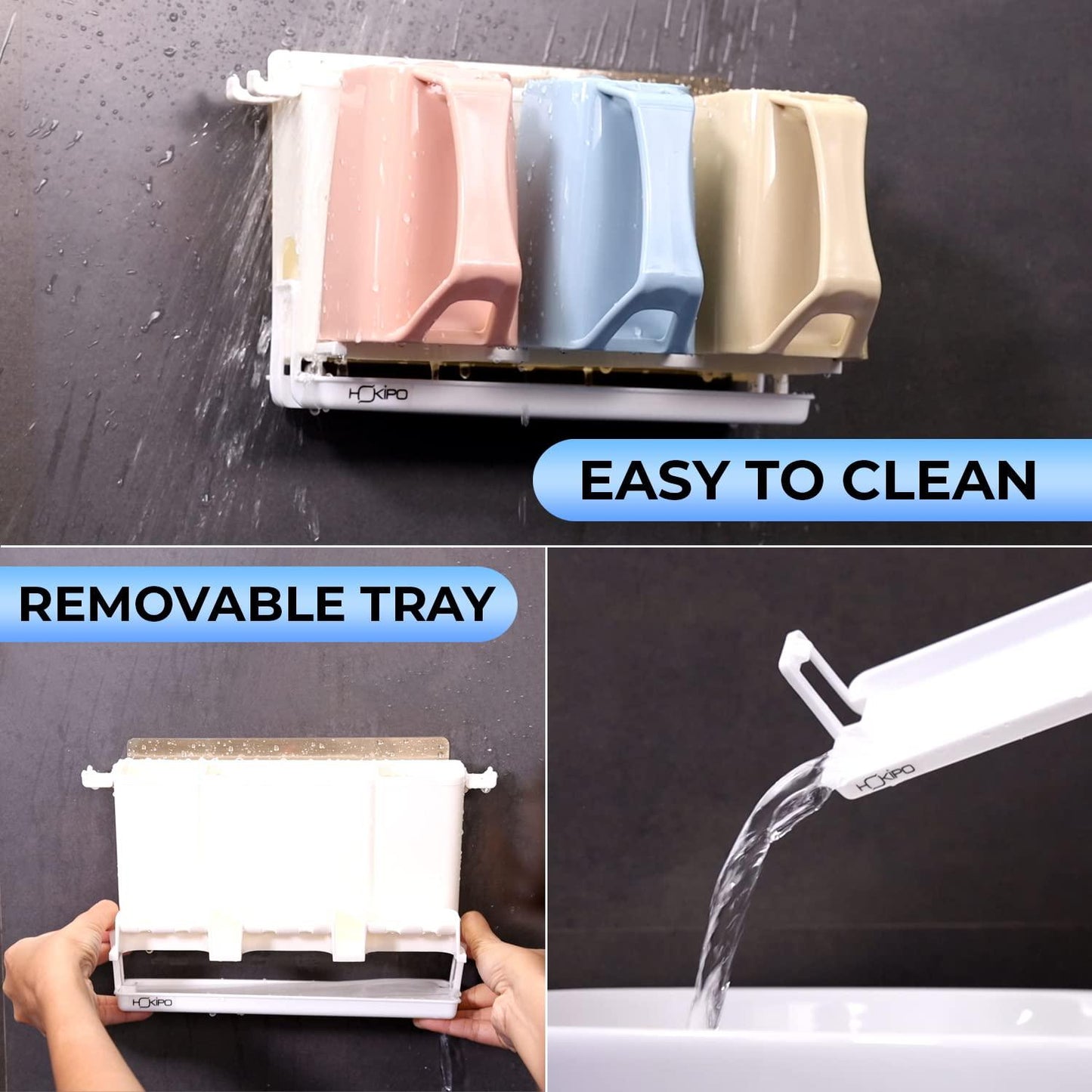 Wall Mounted Toothbrush Holder | HOKIPO