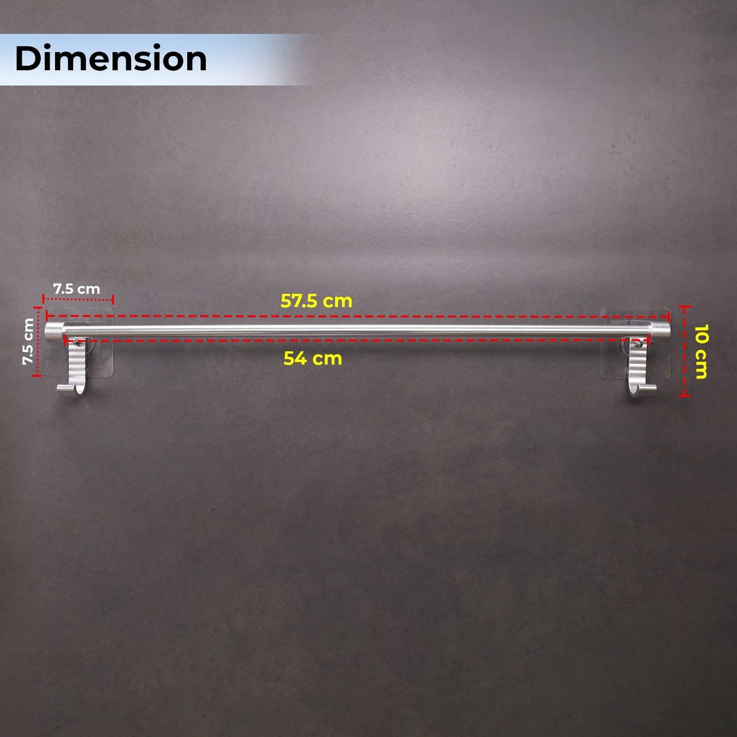 Wall Mounted Bathroom Towel Holder Dimensions | HOKIPO