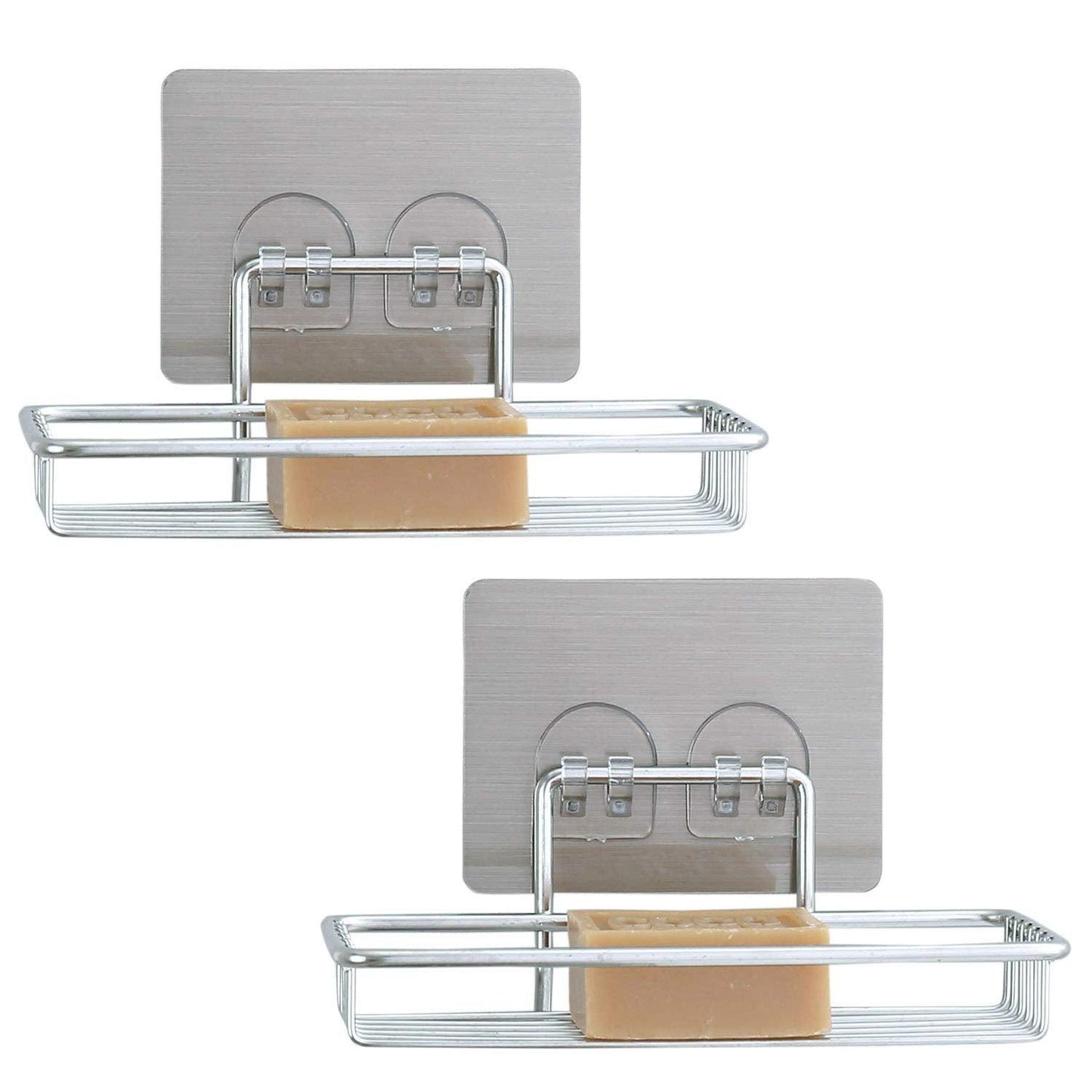 Buy Stainless Steel kitchen or bathroom soap holder online at HOKIPO | Available in pack of 1 or 2