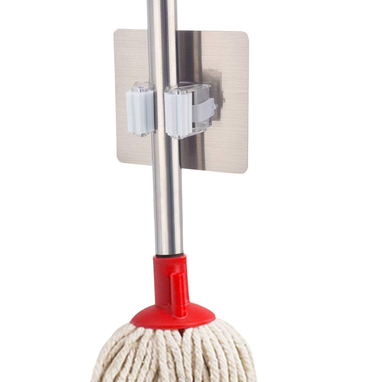 Single Slot Wall Mounted Mop and Broom Holder HOKIPO