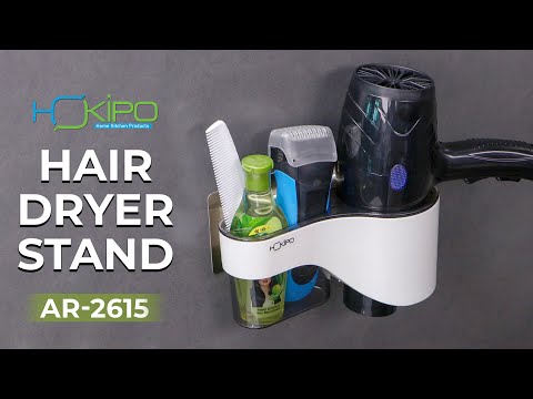 HOKIPO Wall mounted best blow dryer/ hair dryer holder