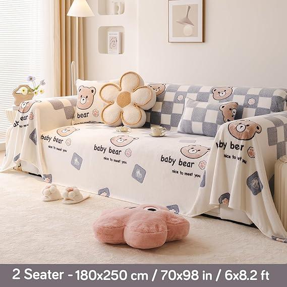 Buy Baby Bear Luxury Velvet Plush Sofa Throw | HOKIPO