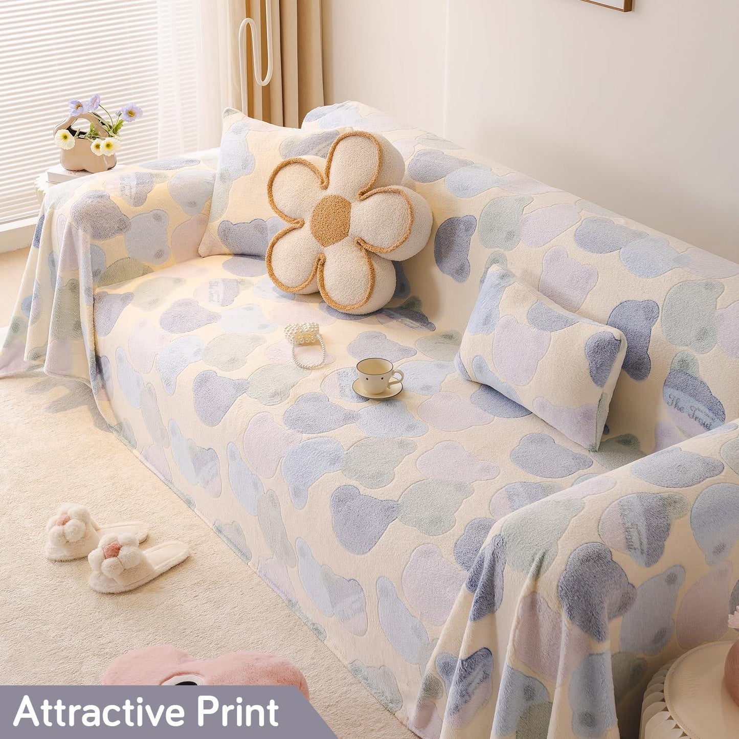 Luxury Milk Velvet Plush Sofa Throws | HOKIPO