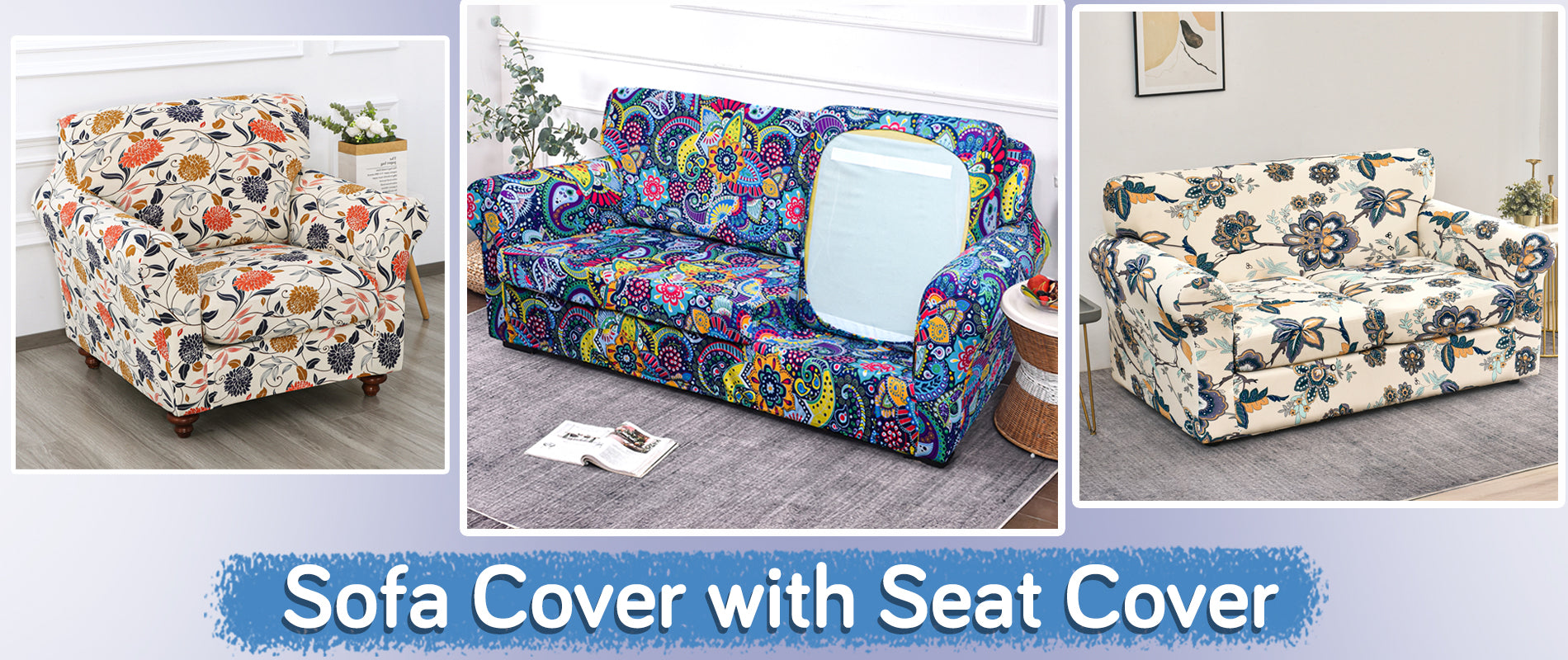 Sofa Cover with Seat Cover