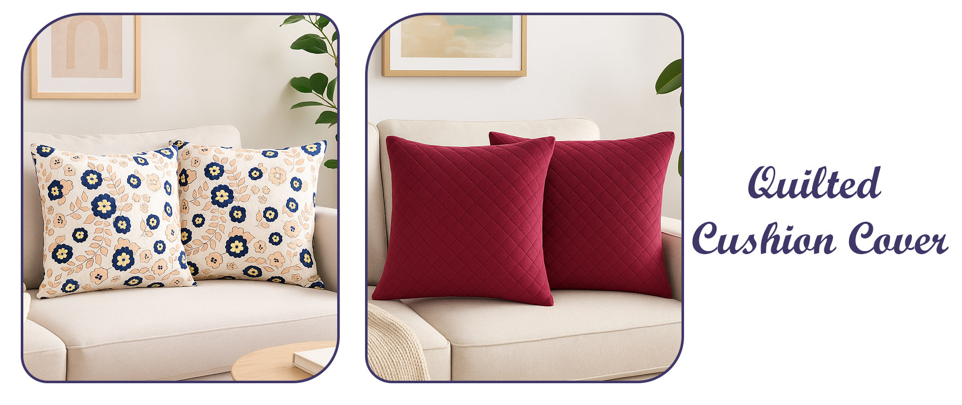 Quilted Cushion Covers