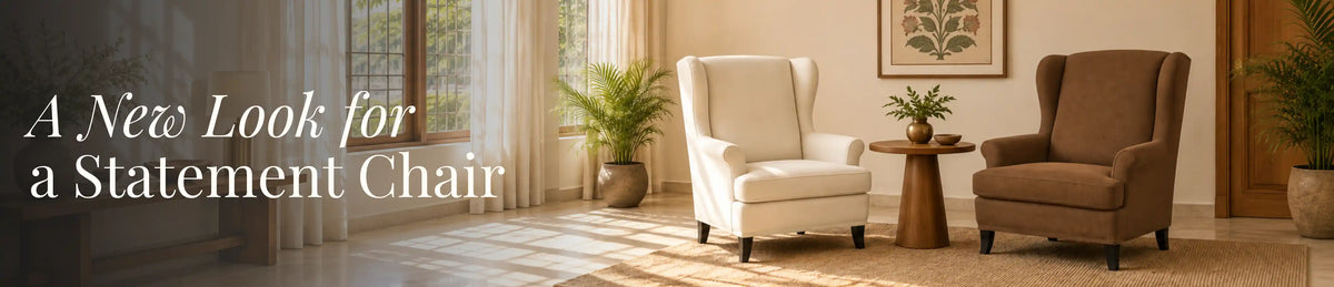Velvet Wing Back Chair Cover - HOKIPO | Har Ghar ka Humsafarslider_item_nrmgbr