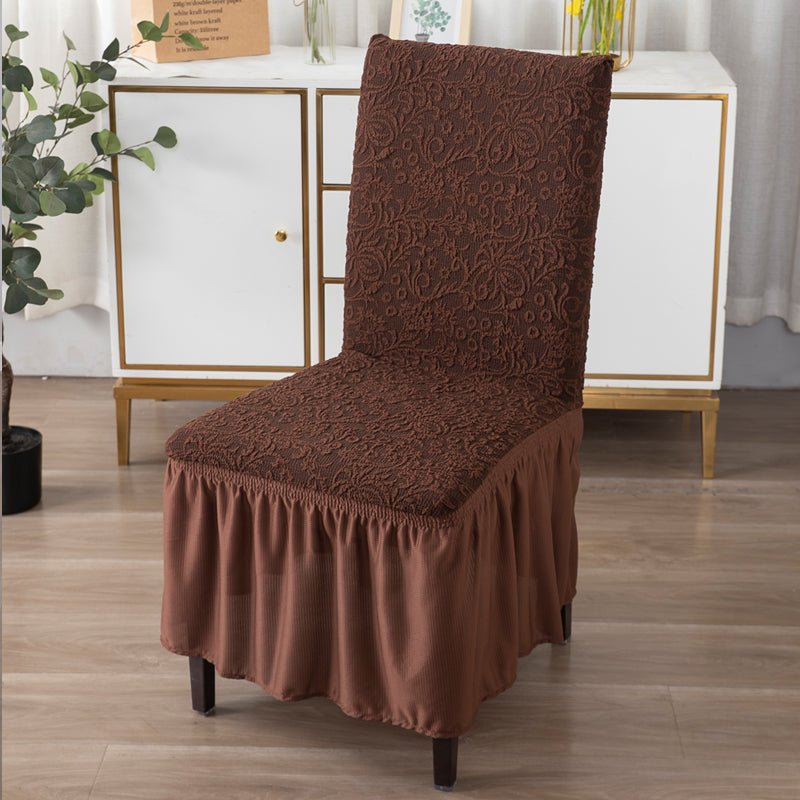 Designer Woven Jacquard Chair Cover - HOKIPO | Har Ghar ka Humsafar