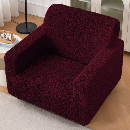Italian Belissia Luxe Series' Super Stretchable Microfiber 1/2/3 Seater Sofa Cover, Merlot Wine