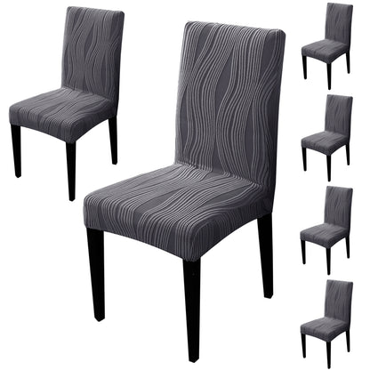 Nestiva Series Stretchable Knitting Jacquard Chair Cover - Porpoise Grey