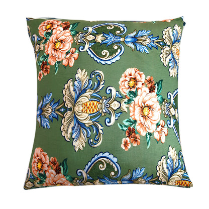 Buy Green Victorian Garden Printed Velvet Cushion Covers